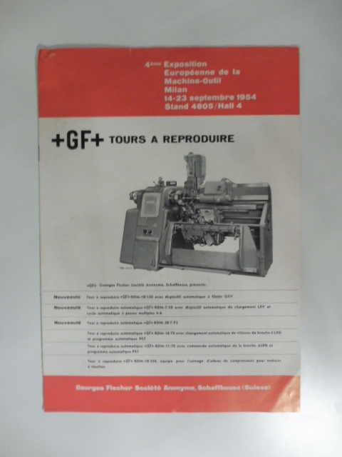 Georges Fischer Societé Anonyme. Brochure pubblicitaria